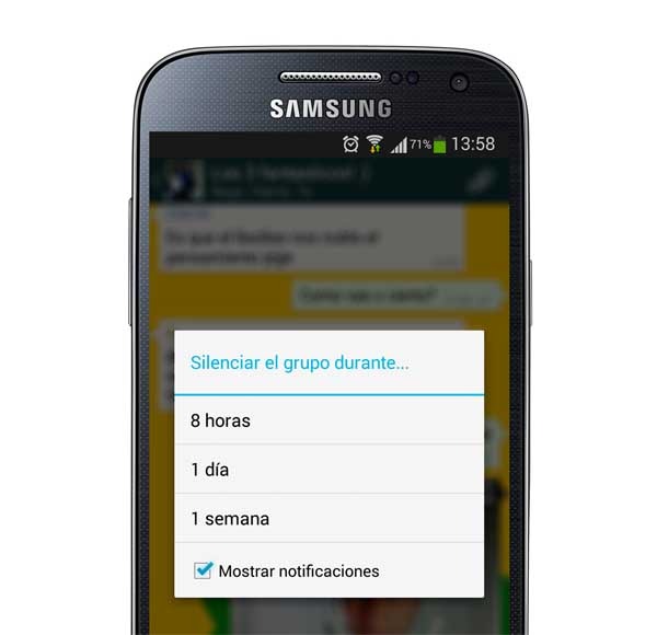 whatsapp notificaciones chats grupo