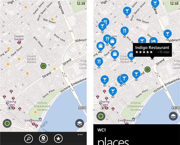 here maps ios y android