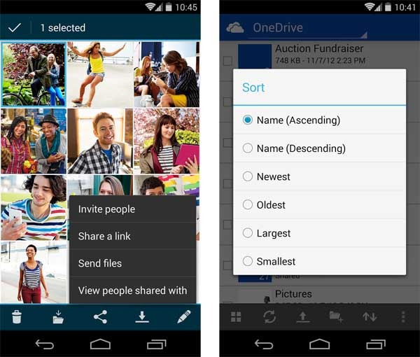 onedrive 2.5 android