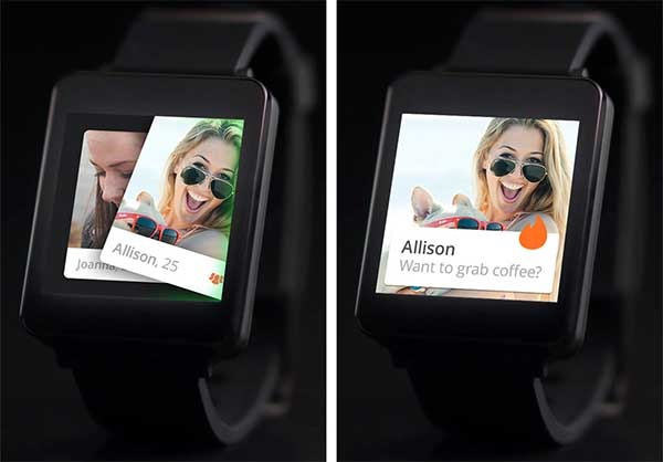 tinder android wear