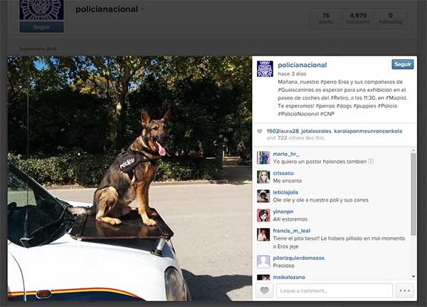 policí­a nacional instagram