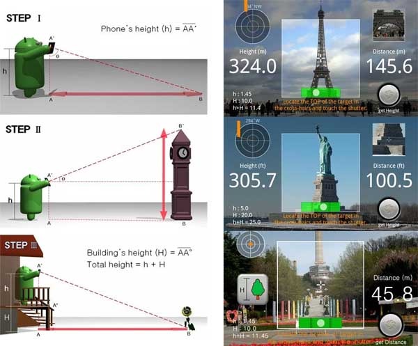 Telémetro, mide distancias y alturas gracias a la cámara de tu Android