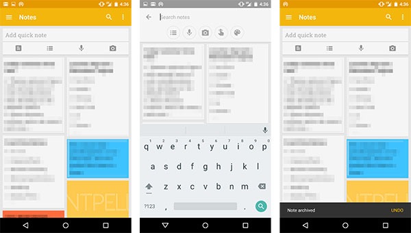 google keep material design