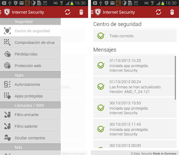 Android antivirus Gdata