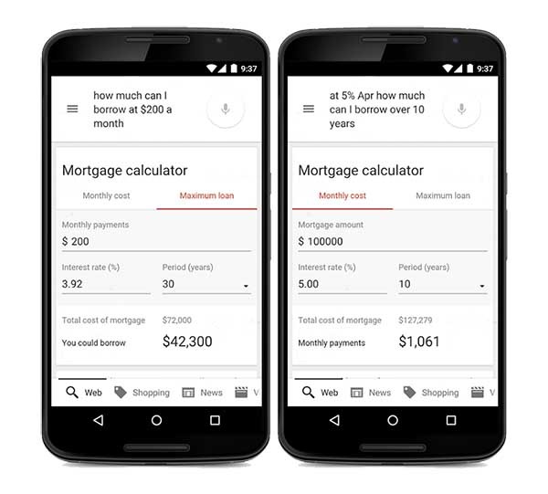 google calculadora hipoteca