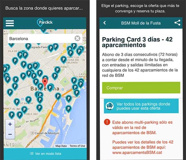 apps para ahorrar parkings