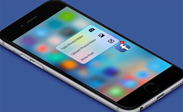 facebook 3d touch iPhone 6s