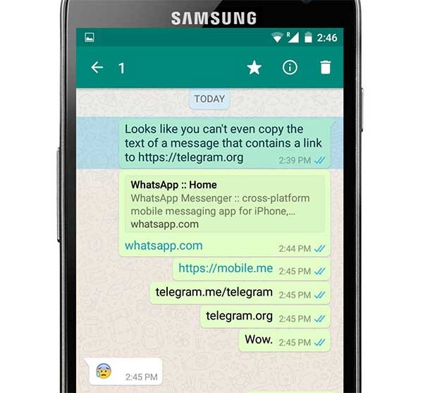 whatsapp bloquea telegram