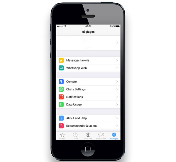 whatsapp iphone distinto