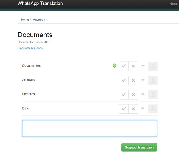 whatsapp documentos traducir