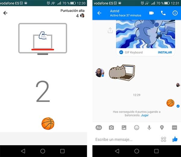 facebook messenger minijuego secreto