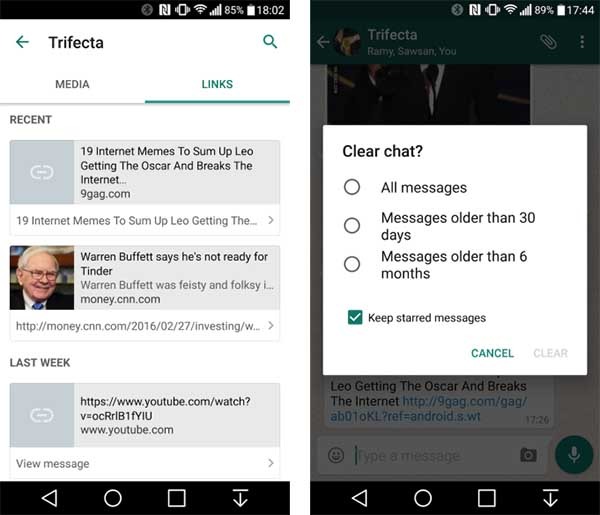 whatsapp enlaces Android