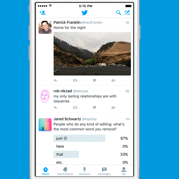 twitter nuevo botón