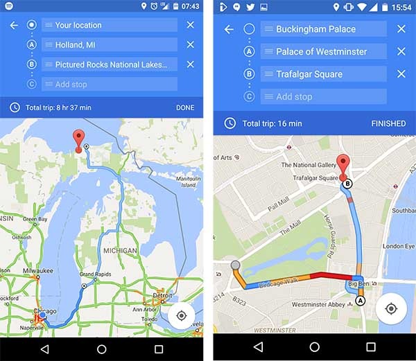 google maps varias paradas oficial