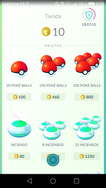 Monedas Pokémon GO