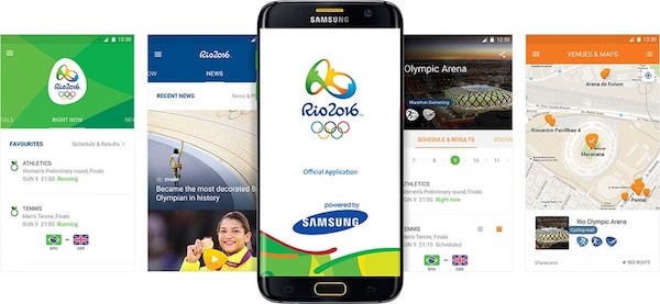 Samsung app Juegos Olí­mpicos