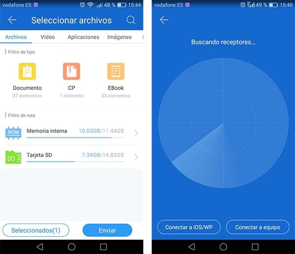 ejemplo de enví­o