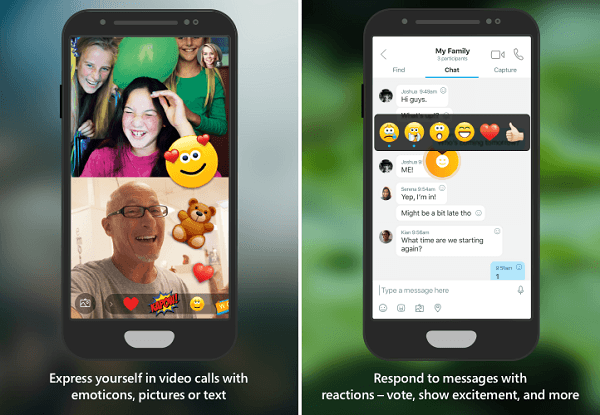 Skype para móvil introduciría reacciones a las llamadas 2 skype novedades