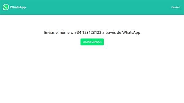 whatsapp pinchar chatear ejemplo