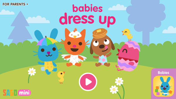 Disfrazar a bebés, un juego para bebés bonito y divertido