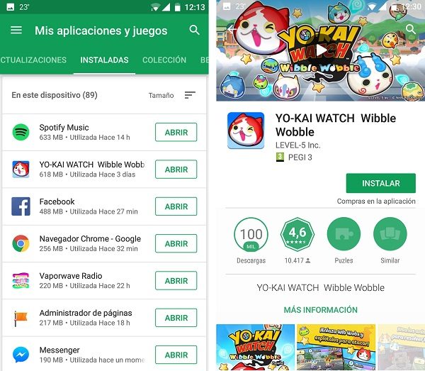 Como ordenar las aplicaciones instaladas por uso y tamaño 1
