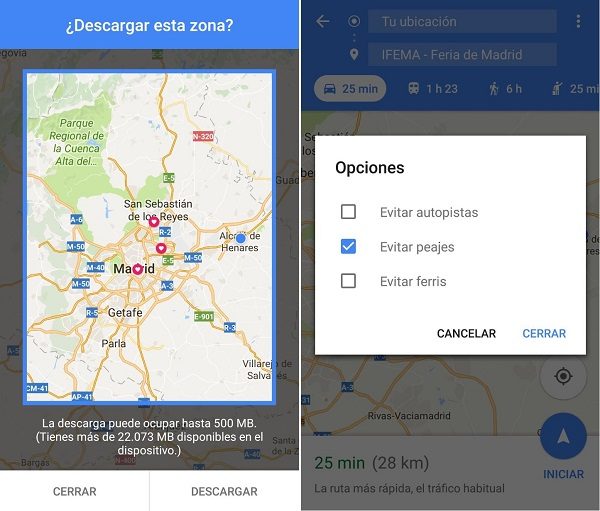 google maps sin conexion