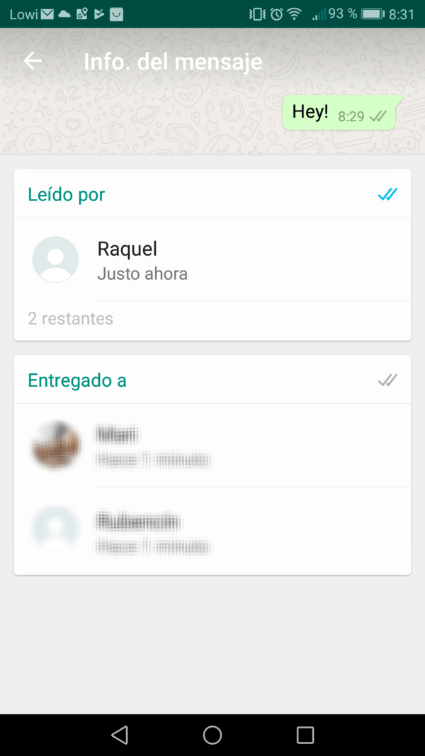 Cómo saber quién ha leí­do un mensaje en un grupo de WhatsApp ...