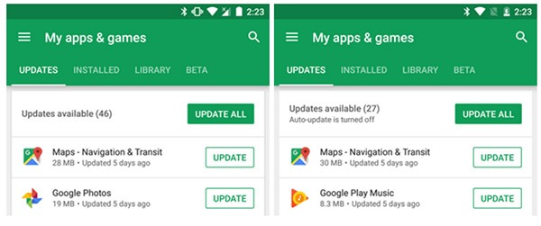 Google Play Store oculta novedades