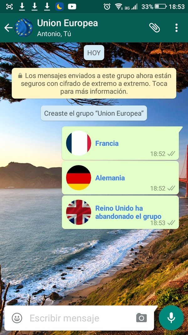 broma whatsapp reino unido