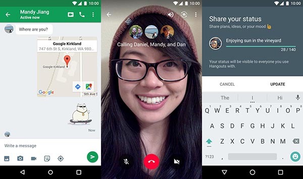 Hangouts videollamada