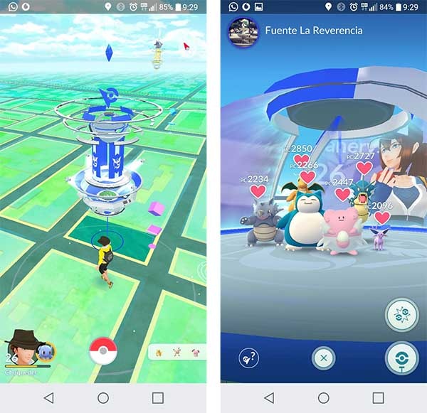 Pokémon Go nuevos gym