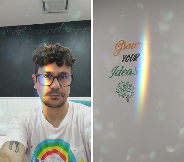 filtro instagram arco iris