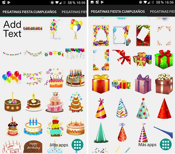 pegatinas cumpleaños