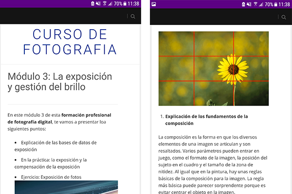 Aplicaciones fotografía