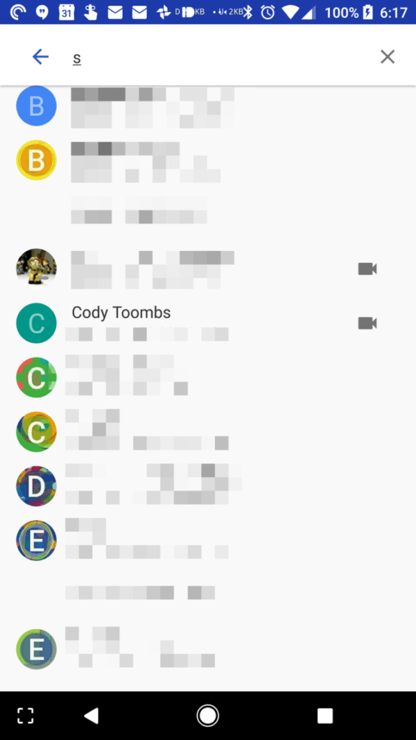 Google Duo marcador