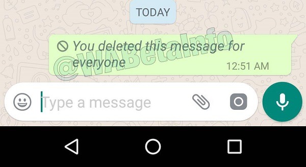 Eliminar mensaje para todos de WhatsApp