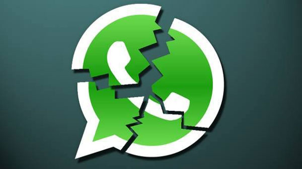 WhatsApp mensaje roto