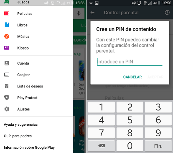 control parental android