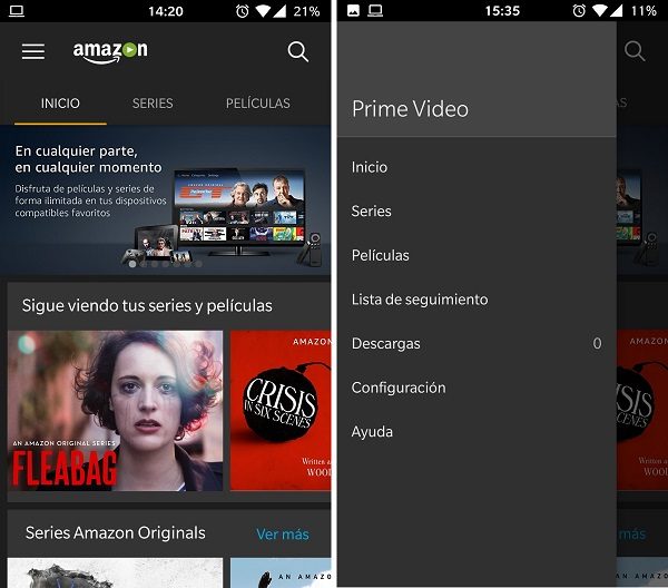 prime video android