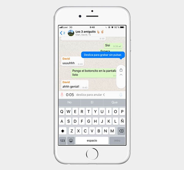 WhatsApp se actualiza en iPhone con bloqueo de notas de voz