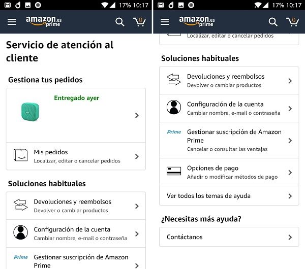 5 cosas útiles que puedes hacer a través de la app de Amazon