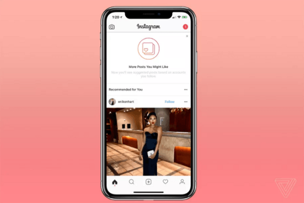 Instagram estrena los posts recomendados