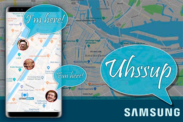 Uhssup, una nueva aplicación de Samsung para compartir tu ubicación en vivo