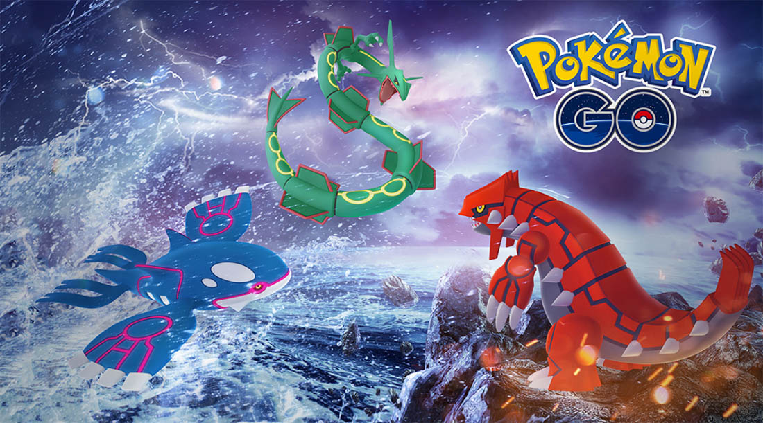 Pokémon GO prepara una semana legendaria con Groudon, Kyogre y Rayquaza