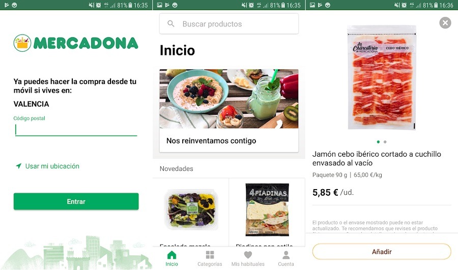mercadona aplicacion