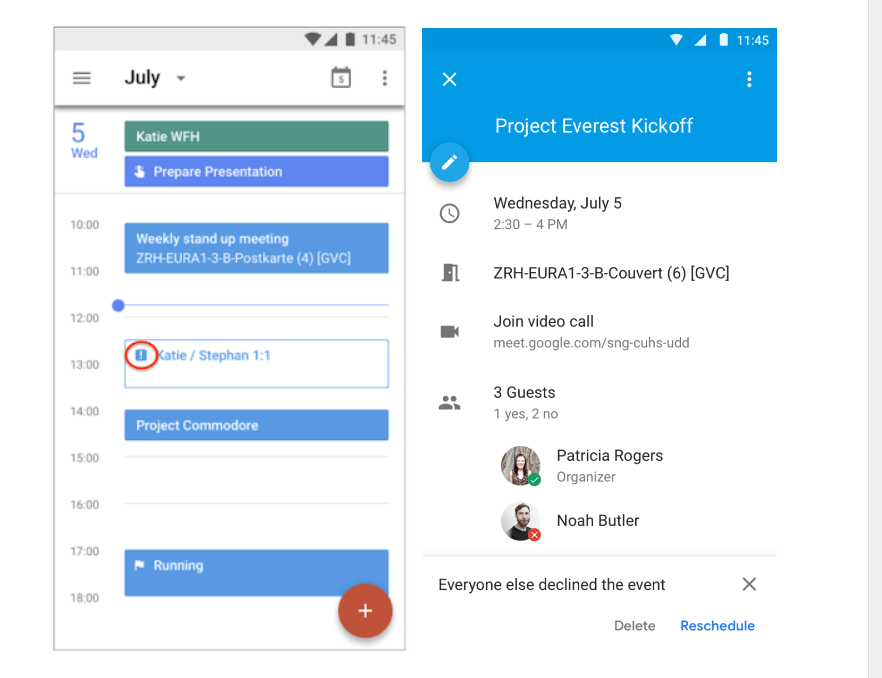 google calendar