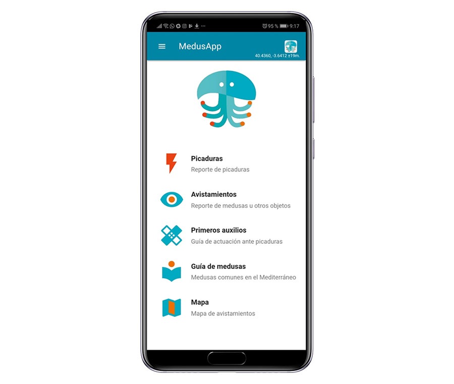MedusApp, la aplicación de alerta de avistamiento de medusas de este verano