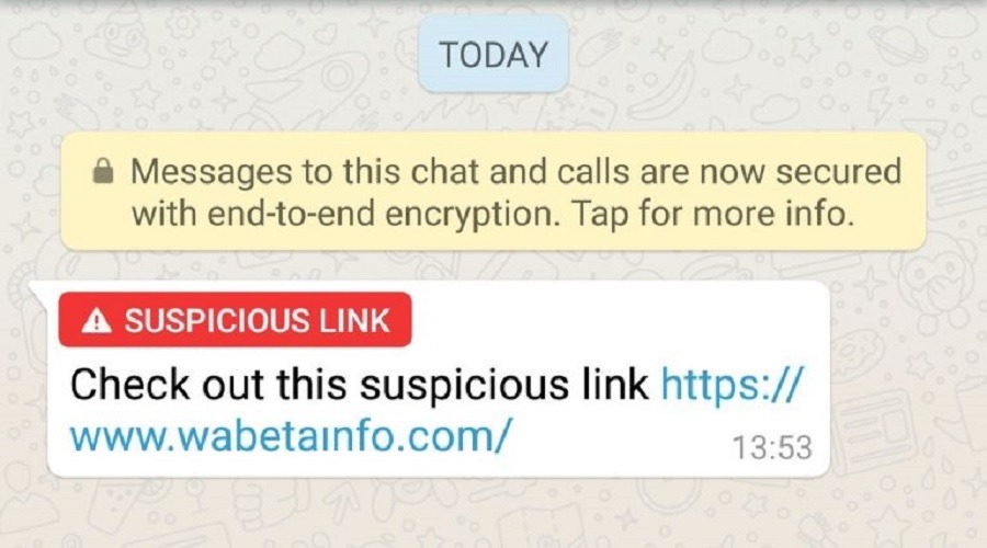 Los avisos de enlaces peligrosos y de spam ya están activos