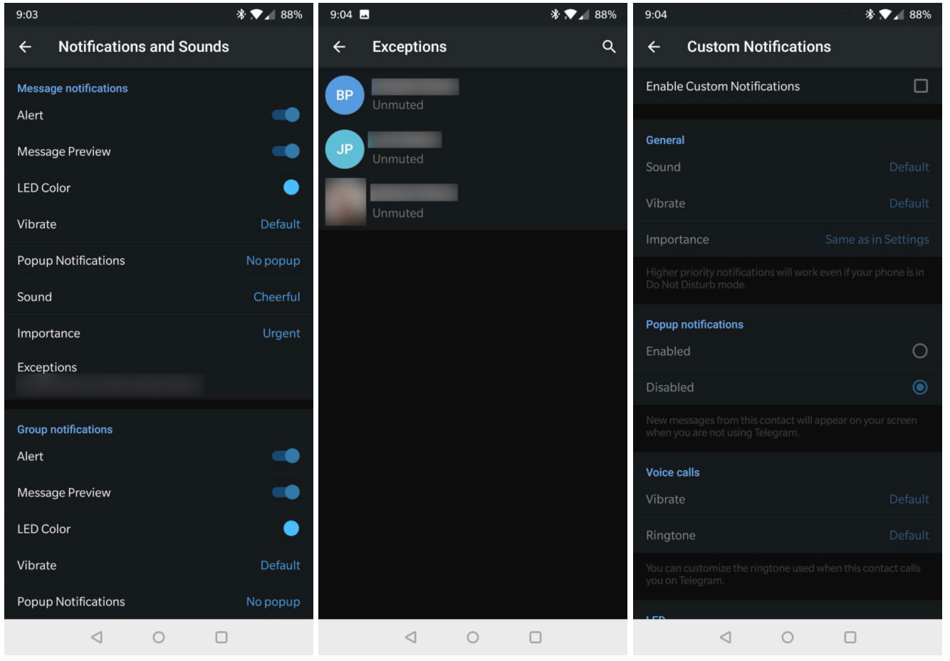 Así son las nuevas opciones para personalizar las notificaciones de Telegram 1