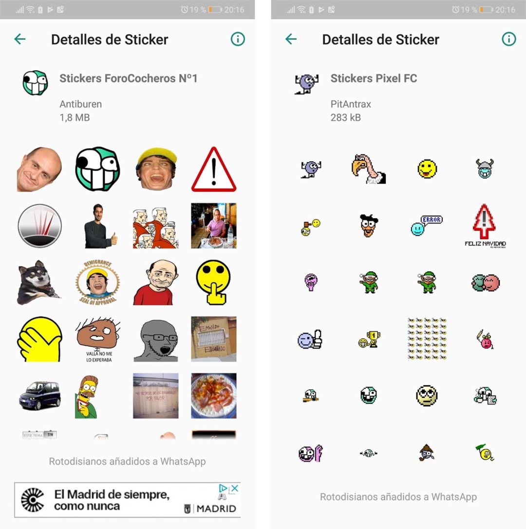 Los mejores packs de stickers para WhatsApp